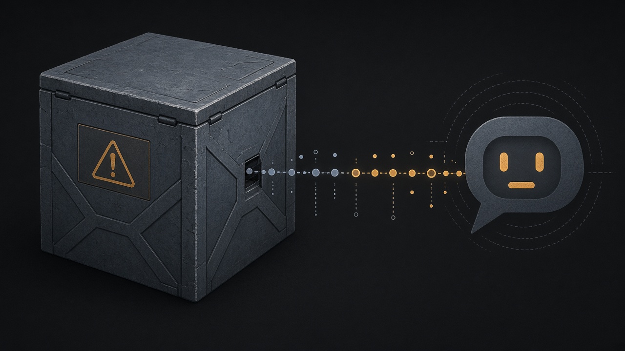 DNS tunnel escaping an AI training sandbox toward an external chatbot